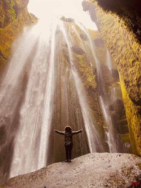 Mójate en Gljúfrafoss