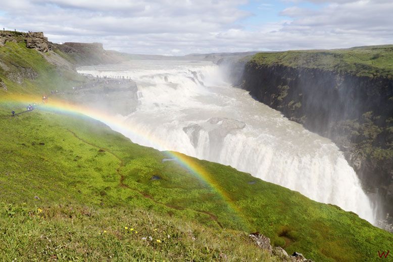 Gulfoss. uno de los mejores lugares que ver en el Círculo Dorado de Islandia
