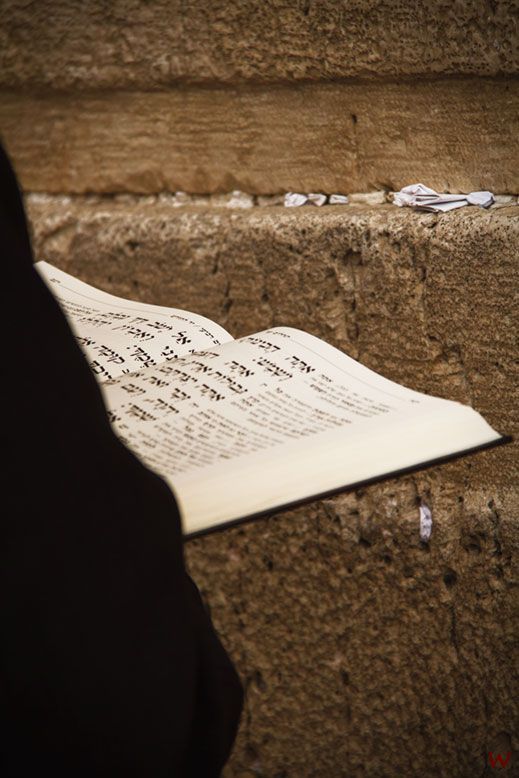 Textos Sagrados en el Muro de las Lamentaciones