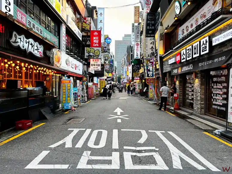 La zona comercial de Insadong en Seúl, en la que puedes hacer compras Tax Free