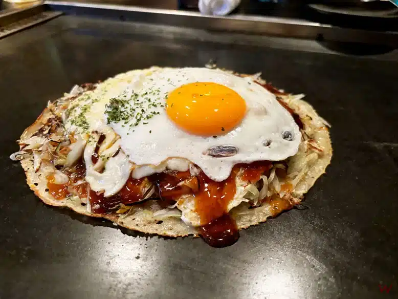 Teppanyaki con huevo, un manjar que comer en Kioto
