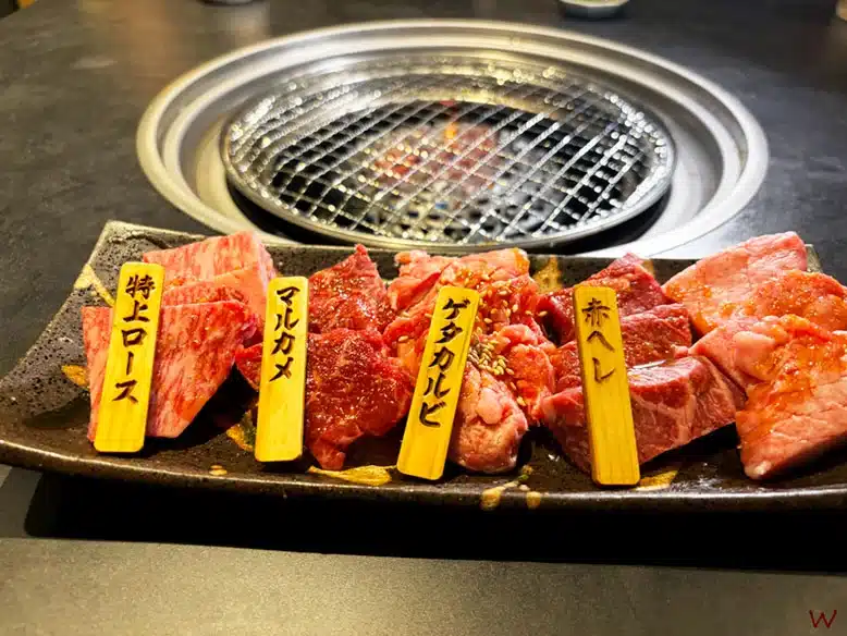 Yakiniku japonés en uno de los mejores restaurantes de Kioto