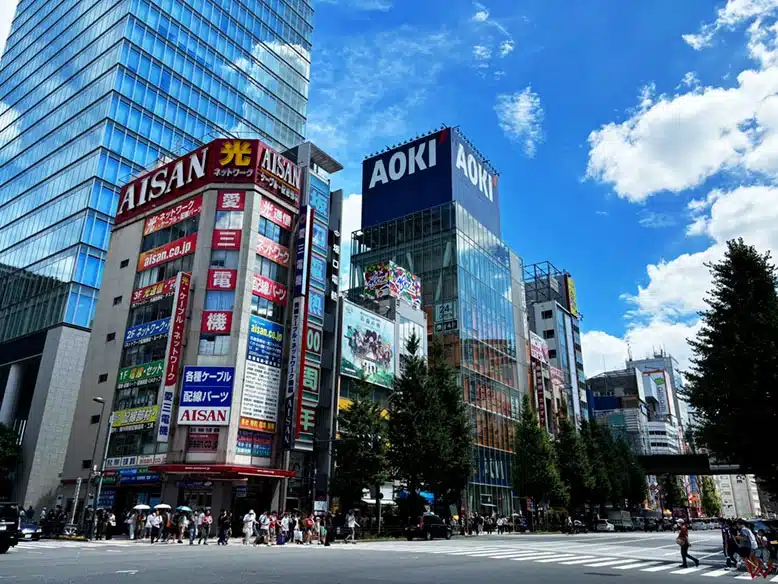 El distrito de Akihabara en Tokio, uno de los mejores lugares que ver en Tokio en 5 días
