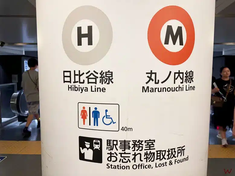 Líneas de Metro Hibiya y Marunouchi