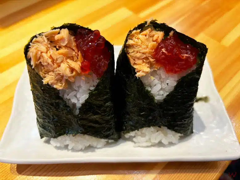 Los famosos onigiris del restaurante Gorichan Namba