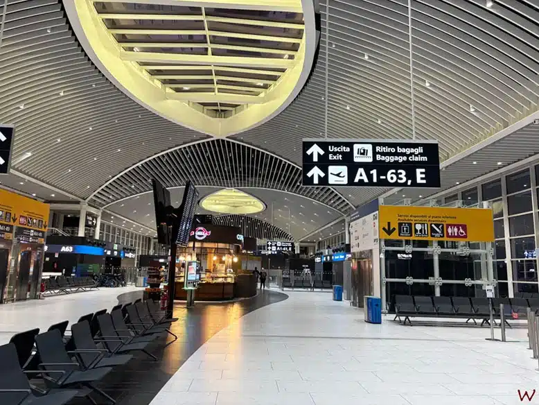 El Aeropuerto de Fiumicino en Roma