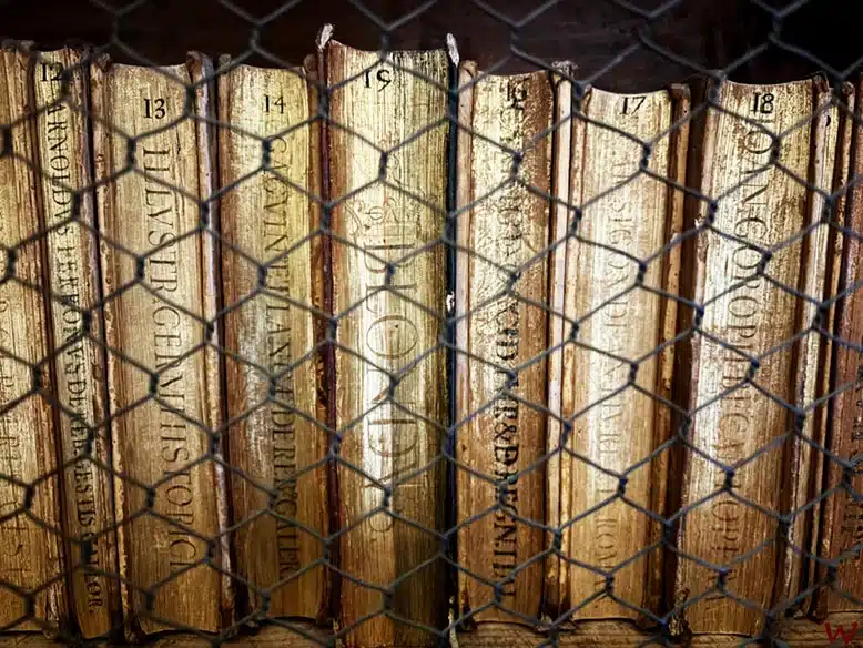 Libros en la biblioteca del Monasterio de El Escorial