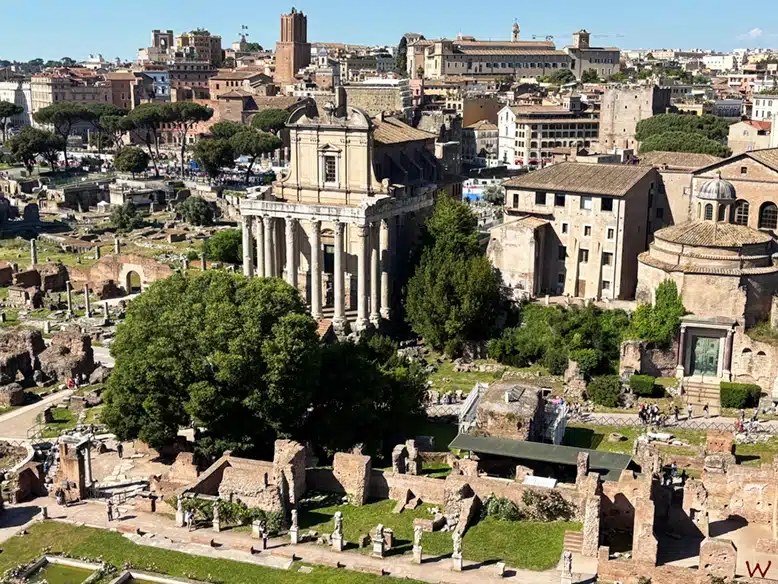 Vistas del Foro Romano desde el Monte Palatino