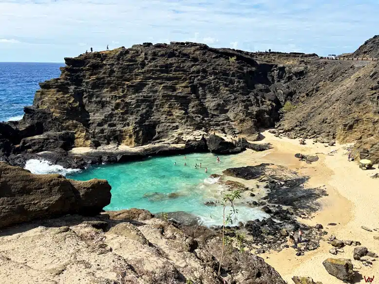 Halona Beach, una de las paradas de nuestra ruta circular por Oahu