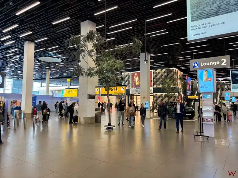 El hall del Aeropuerto de Schiphol