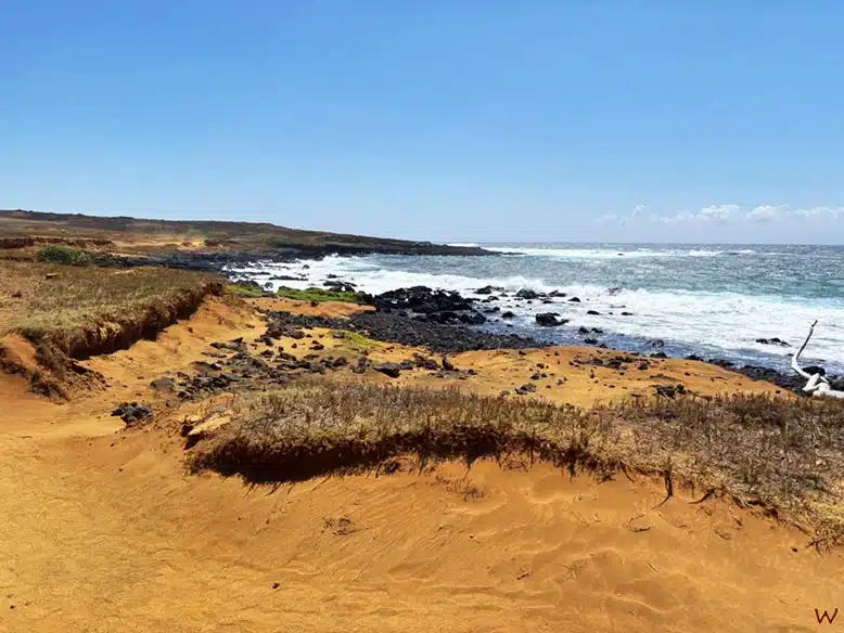 Recorremos la costa hacia Papakolea Beach