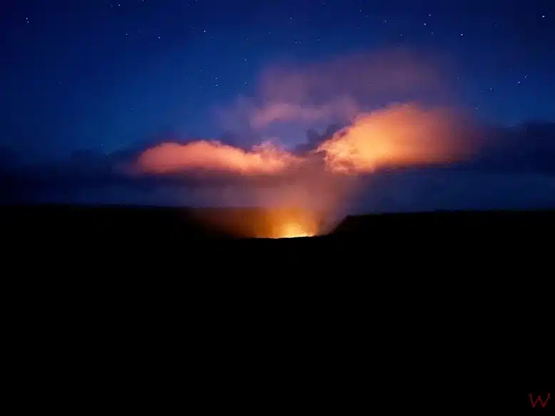Momentos previos a la erupción del Kilauea en Hawaii