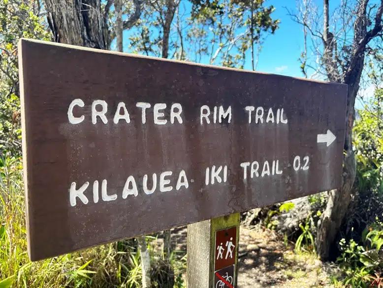 Ruta del Kilauea en el Parque Nacional de los Volcanes