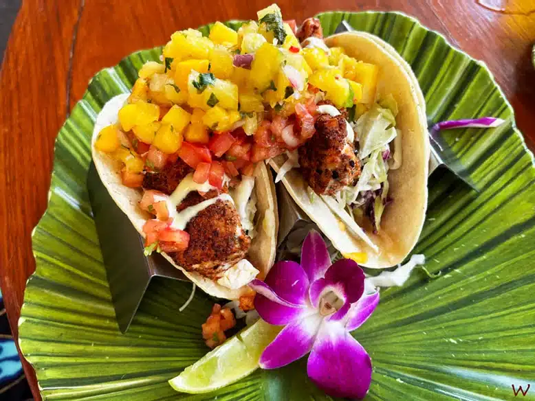 Tacos de atún en nuestra ruta por Hawaii en 21 días