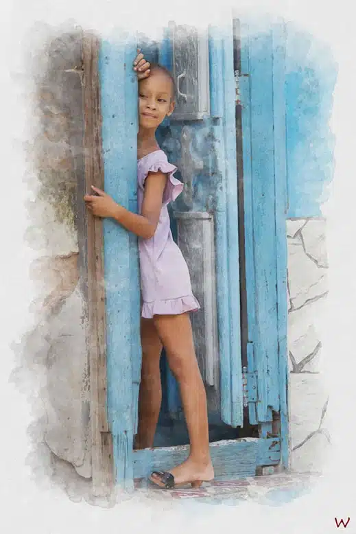 Miradas de una niña en Cuba