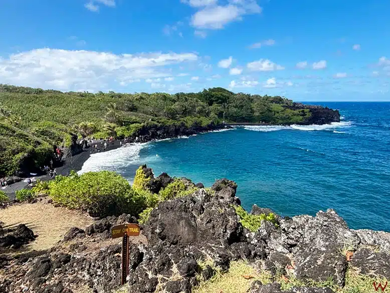Waianapanapa State Park en la carretera a Hana