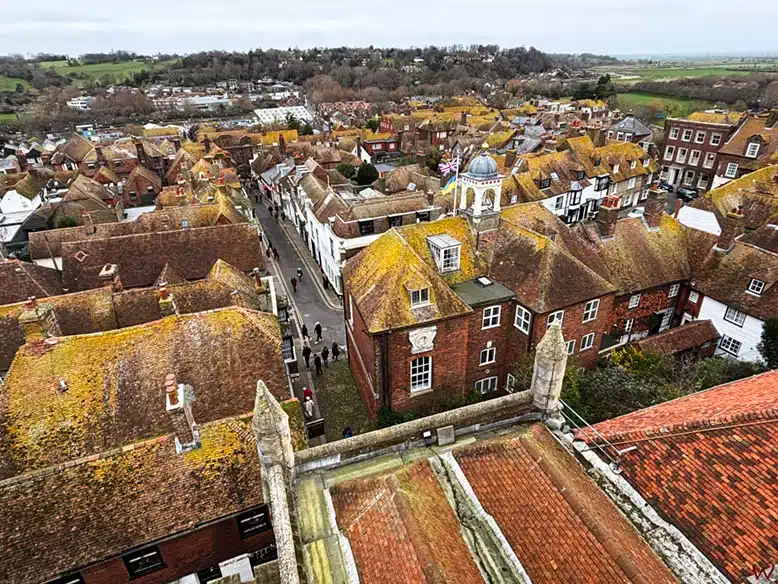 Vistas de Rye desde la Iglesia de Saint Mary